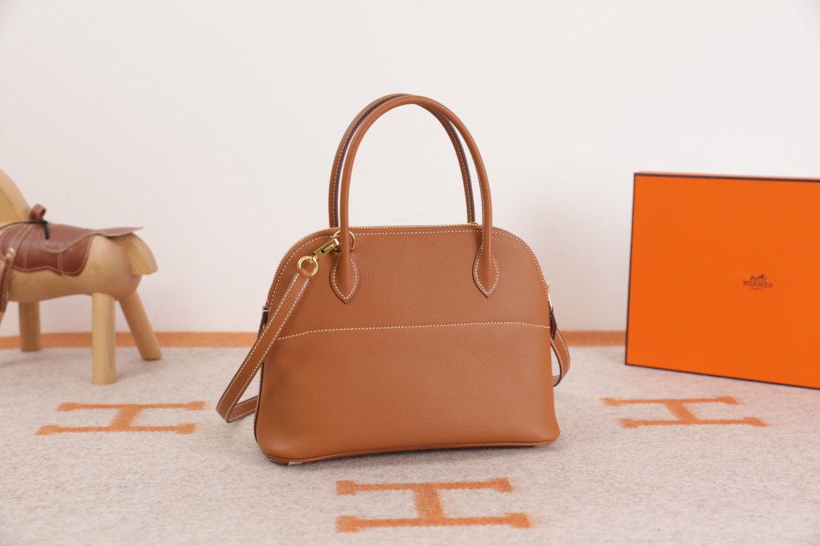 에르메스 볼리드27 골드브라운 금장 앱송